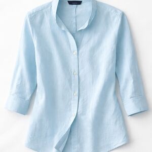 Lands' End Light Blue Button Down Shirt